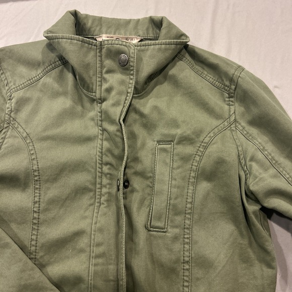 Abercrombie & Fitch Kids Girls XL 16 Army Green Utility Field Jacket - Picture 5 of 14